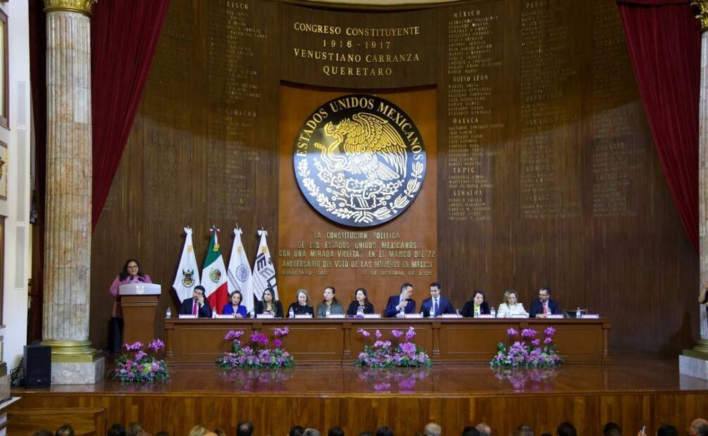 Conversatorio Constitución Política de los Estados Unidos Mexicanos con una Mirada Violeta (17/10/2025). Foto: Especial