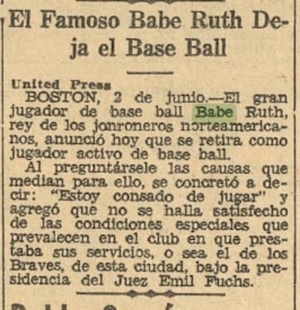 El día que el gran Babe Ruth conectó un jonrón en México
