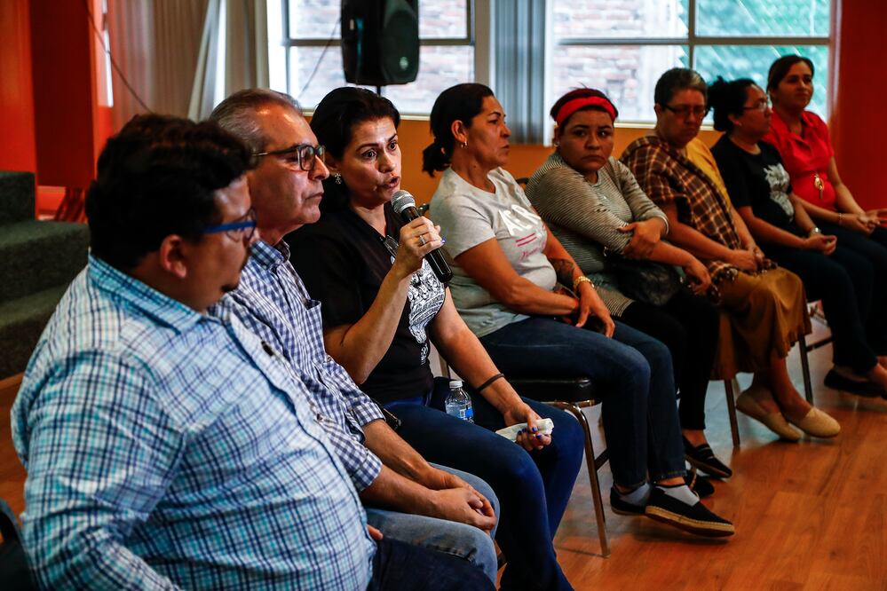 Conferencia de prensa con familiares de los cinco jóvenes desaparecidos en Tierra Blanca  (YADIN XOLALPA. EL UNIVERSAL)