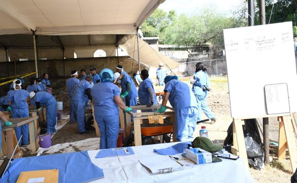 Suman 30 restos recuperados y procesados en fosas de Jojutla, Morelos (17/06/2025). Foto: Especial
