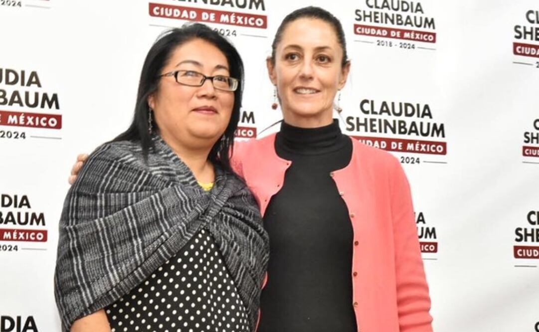 Larisa Ortiz Quintero y la jefa de Gobierno electa, Claudia Sheinbaum. (Fotografía: Especial)