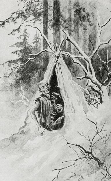 Leproso ocultándose en el bosque de Siberia, pintura de 1890. El severo exilio para evitar el contagio de lepra provocó un impacto emocional entre sus dolientes; en 1925 se reportó el suicidio del caricaturista yucateco, Patricio Pérez Zamora, quien sufría el mal de Lázaro y, tras su diagnóstico, decidió morir para evitar el rechazo social. En los 70, algunos médicos pidieron el cierre de leprosarios, ya que sólo eran jaulas para enfermos. Foto: O Renard Moscou/Wikimedia Commons.
