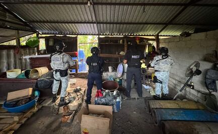 Desmantelan narcolaboratorio de gran escala en Yautepec, Morelos; estaba distribuido en al menos cuatro campamentos