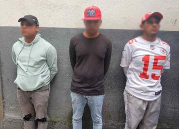 VIDEO: Detienen a 3 sujetos que habrían golpeado a Policías Bancarios en sucursal de Bodega Aurrerá de Lorenzo Boturini