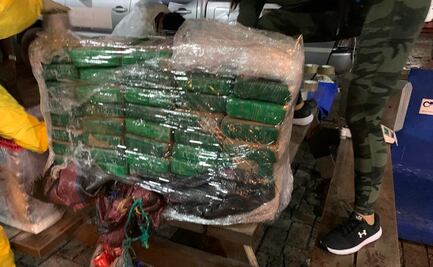 Marina decomisa 102 kilos de cocaína en buque que llegó a Manzanillo