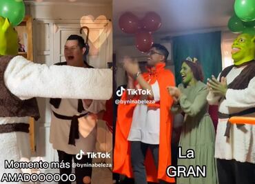 Con fiesta de Shrek, familia sorprende a joven con síndrome de Down en su cumpleaños