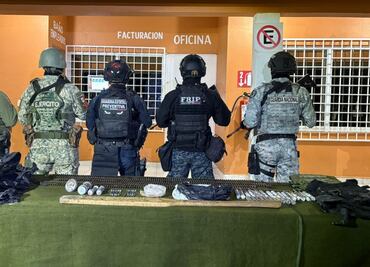 Aseguran artefactos explosivos, cartuchos, pólvora y equipo táctico durante operativo en Altamirano, Chiapas