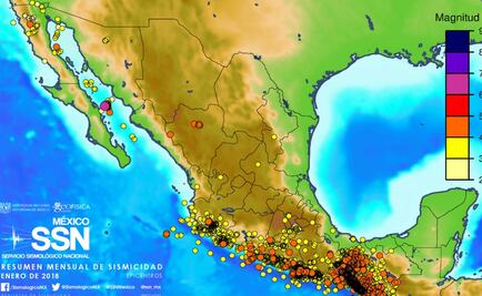 En enero ocurrieron más de dos mil sismos: Sismológico Nacional