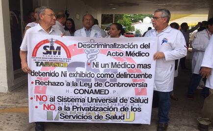 Hospital en Tabasco protesta de forma pacífica