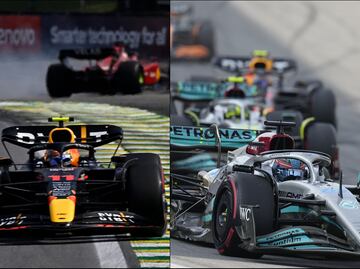 Checo Pérez fue séptimo en el Gran Premio de Brasil, que fue dominado por Mercedes