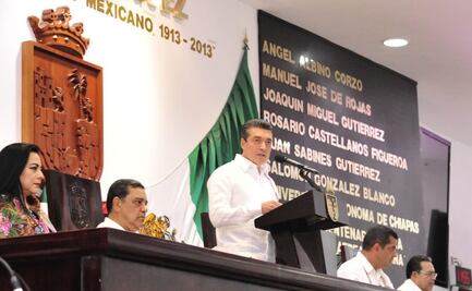 Gobernador de Chiapas rinde su primer informe de gobierno