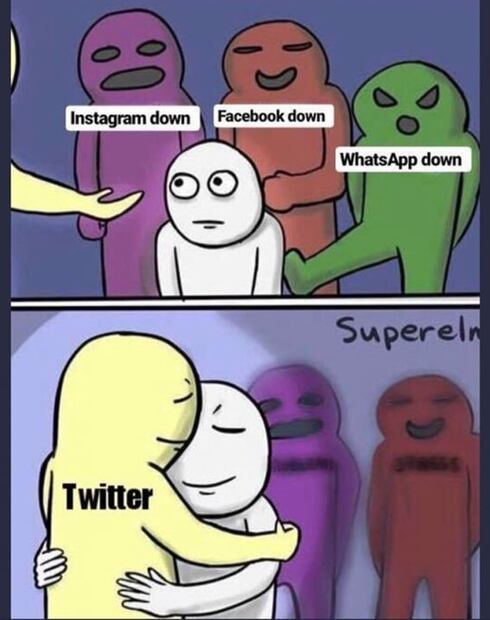 Los memes de las fallas de Facebook, Instagram y WhatsApp