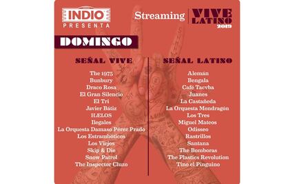 Ve aquí la transmisión en vivo del Vive Latino 2019