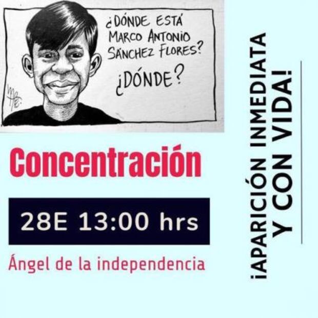 Convocan a marcha para encontrar a estudiante de UNAM desaparecido tras ser detenido