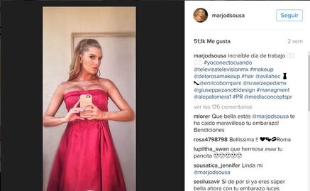 Marjorie de Sousa asegura que su hijo Matías nacerá en México