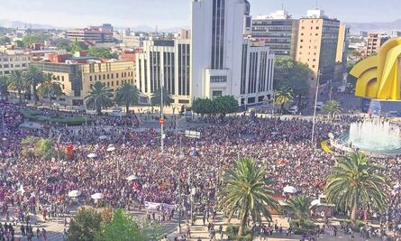 Marcha del 8M en CDMX una de las más nutridas: CDHCM