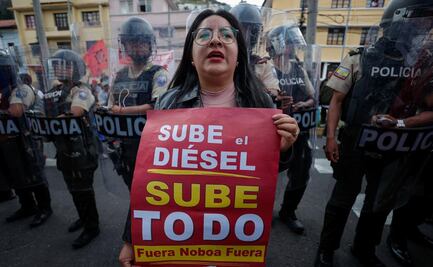 Marchas a favor y en contra del gobierno de Noboa coinciden en Quito, en medio de paro indígena