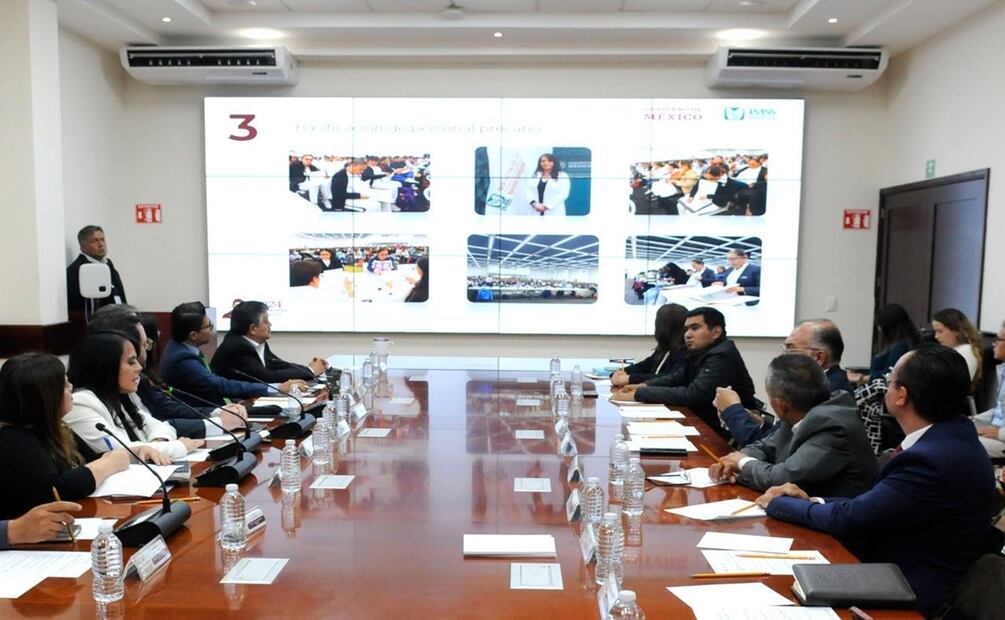 Basifican a 9 mil trabajadores del sector salud en Edomex después de cuatro meses de IMSS Bienestar. Foto: Especial