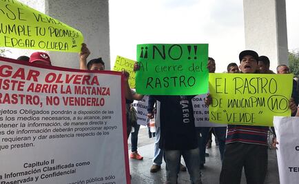 Trabajadores exigen reactivar rastro en Naucalpan