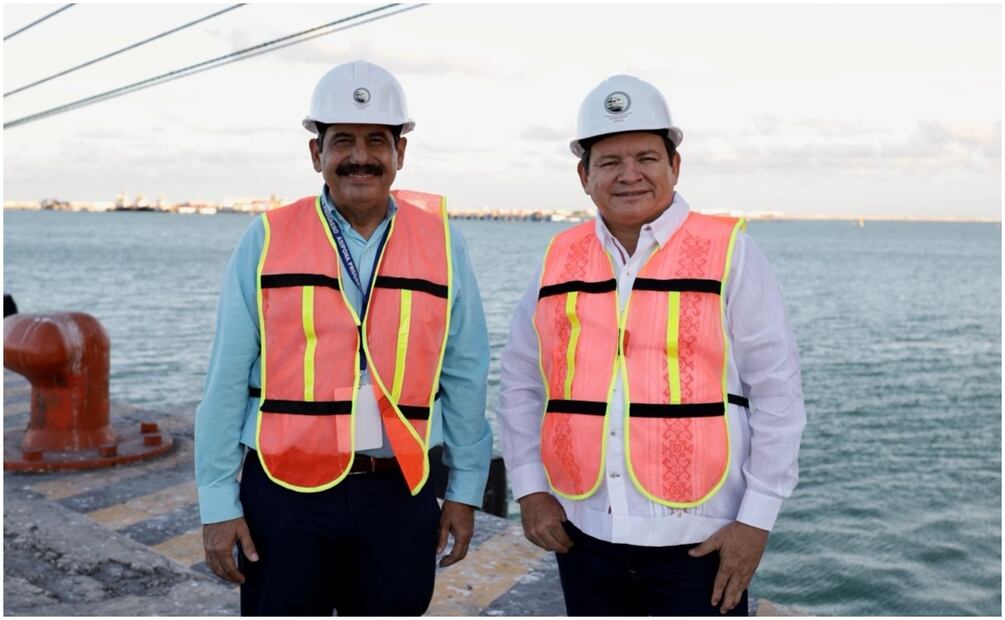 El Gobernador de Yucatán informó que las obras de modernización para Puerto Progreso, se espera concluyan hasta 2027 (7/12/2024). Foto: Especial