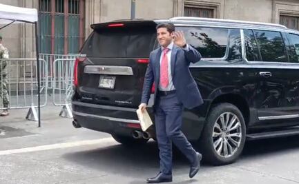 AMLO recibe en Palacio Nacional a Samuel García en reunión de trabajo privada