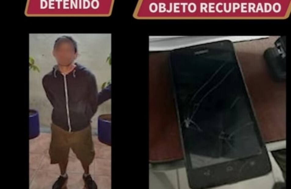 VIDEO: Captan a asaltante sometiendo a joven para robarle su celular en inmediaciones del Metro Cuauhtémoc 