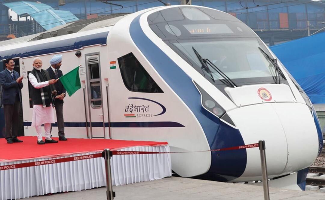 El Vande Bharat Express puede alcanzar una velocidad de 180 km/h. Foto: Reuters