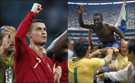 Cristiano iguala a Pelé al anotar un gol en cuatro Mundiales