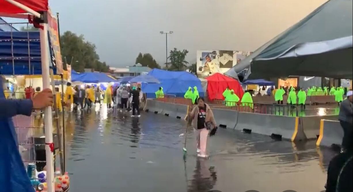 Inundaciones estadio Azteca