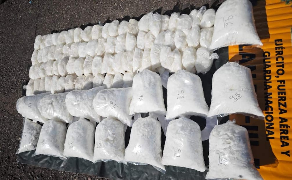 Bolsas de droga aseguradas (13/11/2025). Foto: Especial