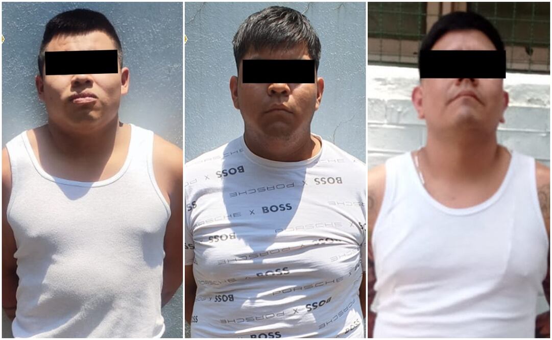 Los detenidos mencionaron que pertenecían a una célula delictiva que opera en la zona. Foto:Especial