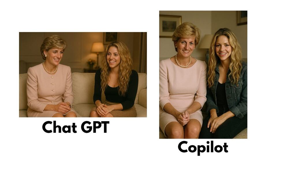 Nano Banana, Grok, Copilot o ChatGPT: cuál IA genera mejores imágenes. Imagen: captura de pantalla