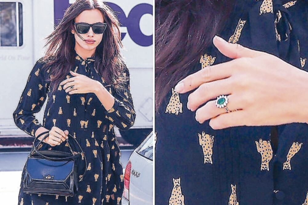 La actriz lució el anillo tras salir de un spa en Los Ángeles. (TOMADA DE INSTAGRAM TMZ)