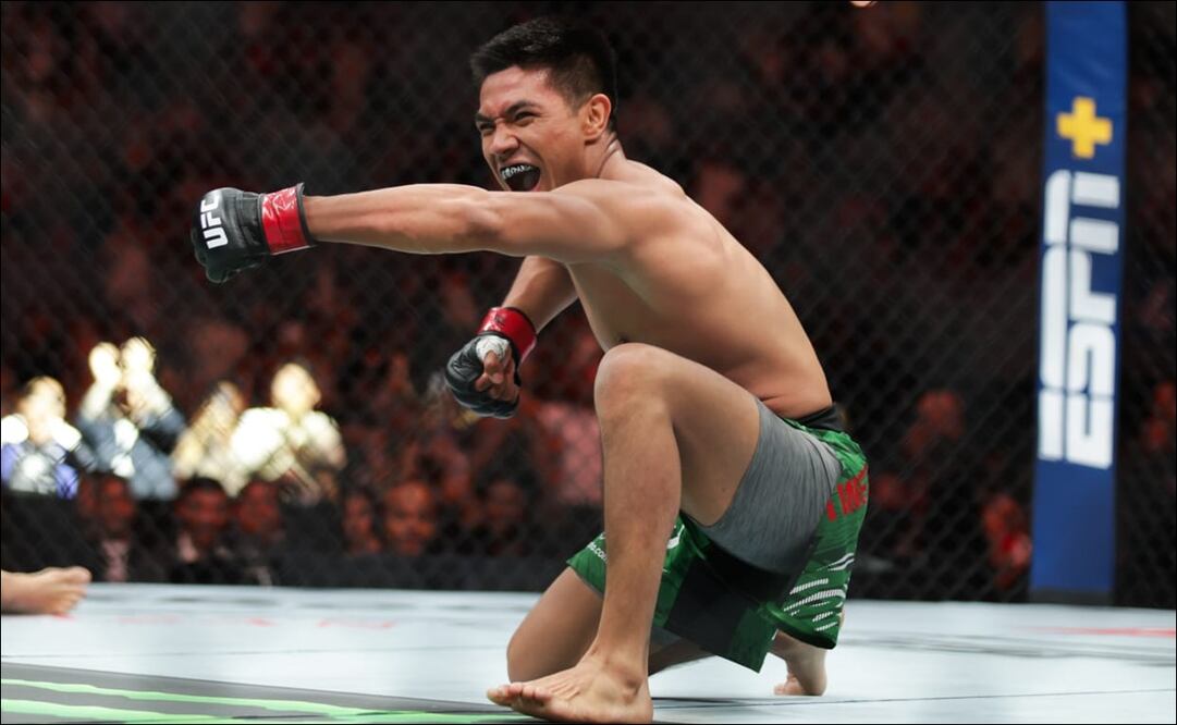 David Martínez, médico del IMSS, se estrenó con victoria en su paso por la UFC al noquear a su oponente / FOTO: Carlos Mejía - EL UNIVERSAL