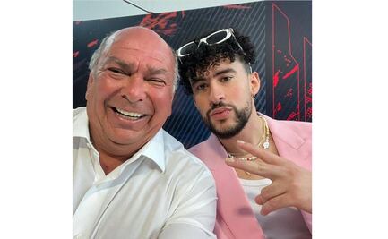 Papá de "Checo" Pérez, diputado federal de Morena, presume foto con Bad Bunny