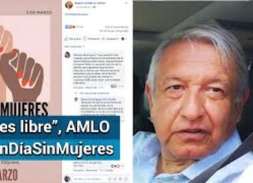 AMLO rechaza injerencia en decisión de Beatriz Gutiérrez Müller sobre "Un día sin mujeres"