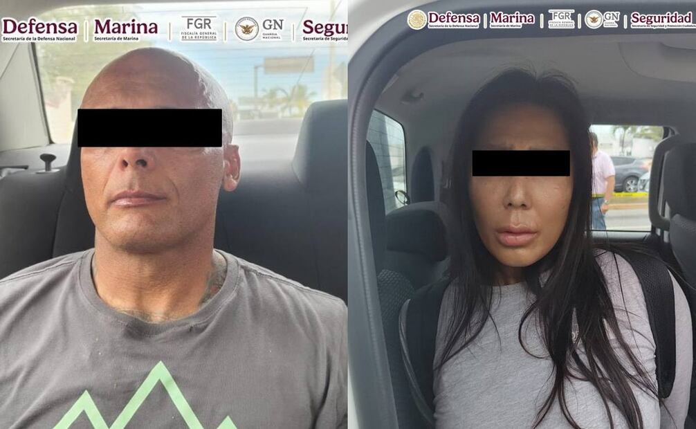 Aaron “N” y Hong Thoa “N”, extranjeros detenidos en Puerto Vallarta, Jalisco. Foto: X @OHarfuch