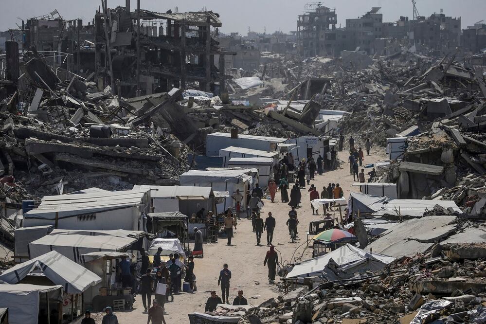 El Gobierno gazatí, dependiente de Hamas, ya había acusado al Ejército israelí de haber expandido la zona amarilla durante la escalada de bombardeos que dejaron 32 muertos en Gaza el miércoles. Foto: EFE