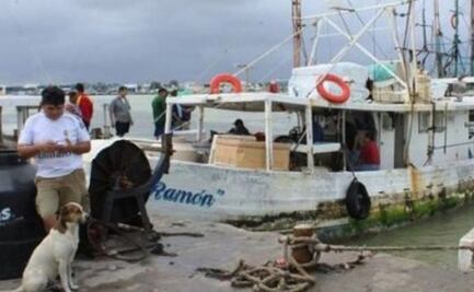 Frente frío 16 paraliza pesca en Yucatán; cierre de puertos afecta recta final de captura de pulpo
