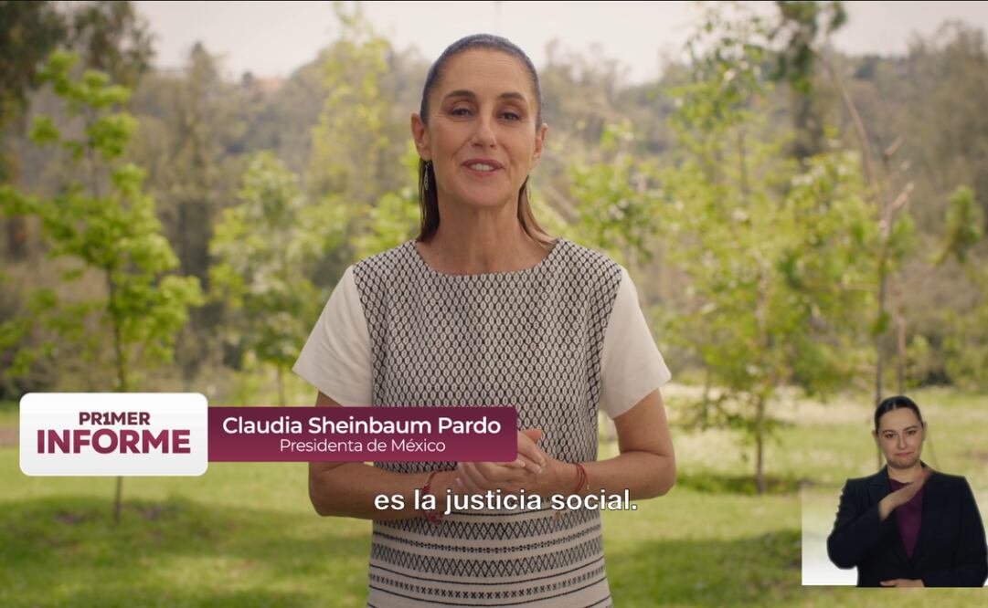 Spot del primer informe de gobierno de la presidenta Claudia Sheinbaum Pardo. Foto: captura de pantalla