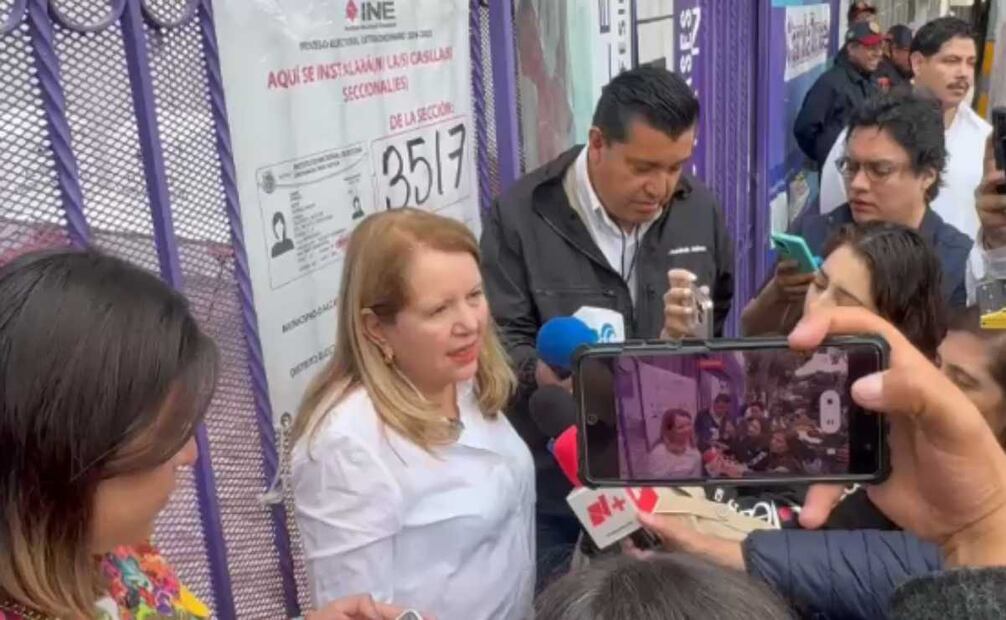 La ministra de la Suprema Corte de Justicia de la Nación (SCJN), Loretta Ortiz Ahlf, acudió a emitir su voto en la elección judicial. Foto: Captura de pantalla.