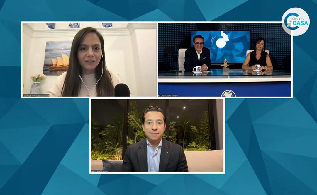 Columnistas de EL UNIVERSAL en Con los de Casa. Foto: Youtube/ EL UNIVERSAL