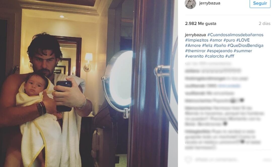 Novio de Paulina Rubio comparte foto con poca ropa