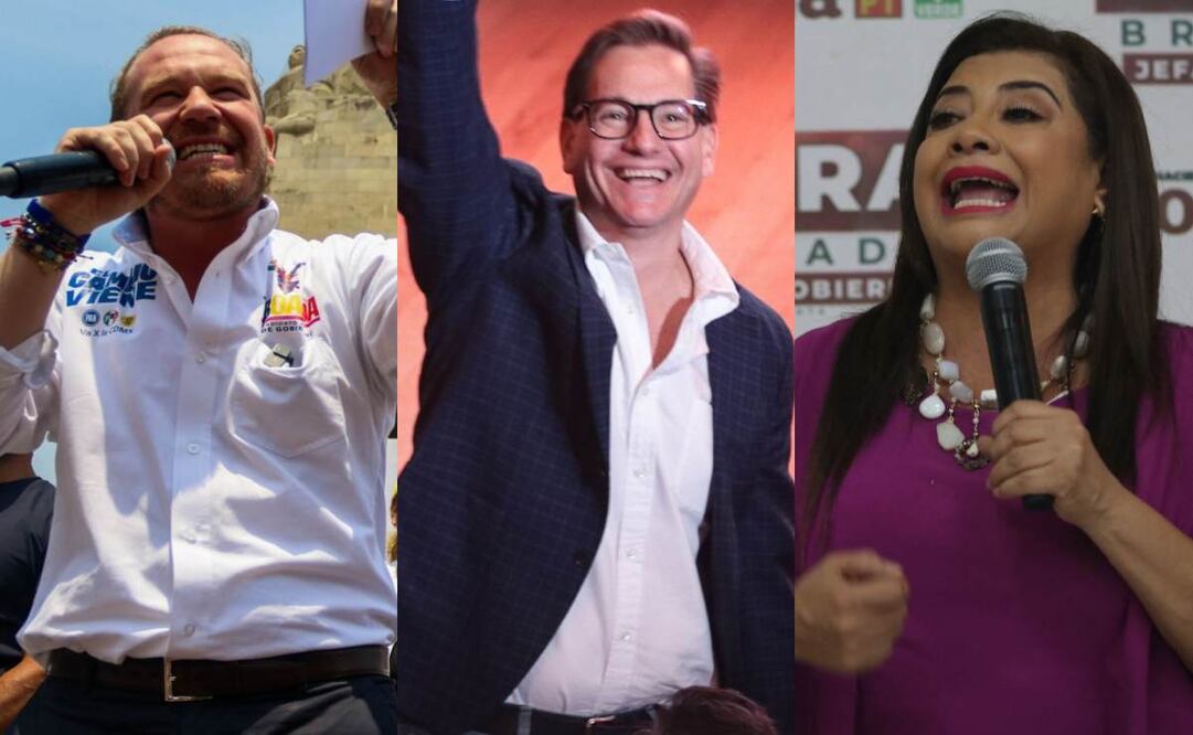 Santiago Taboada, Salomón Chertorivski, Clara Brugada. Fotos: Cuartoscuro