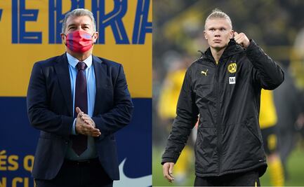 Joan Laporta abre posibilidad al fichaje de Erling Haaland al Barcelona