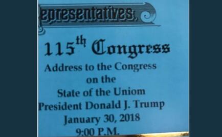 Legisladores se burlan de error en invitación a discurso de Trump