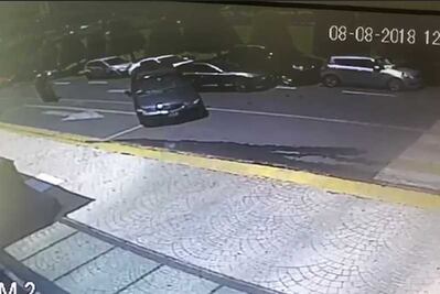 Captan modus operandi de asalto con todo y choque en Interlomas