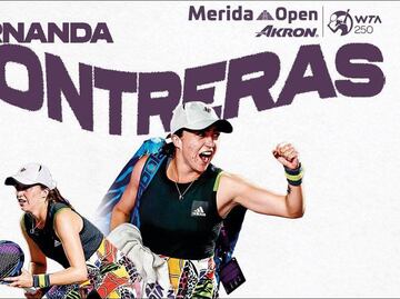 Fernanda Contreras debuta este martes en el Mérida Open