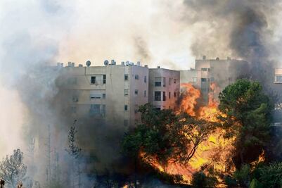 Incendios, actos de terror: Netanyahu