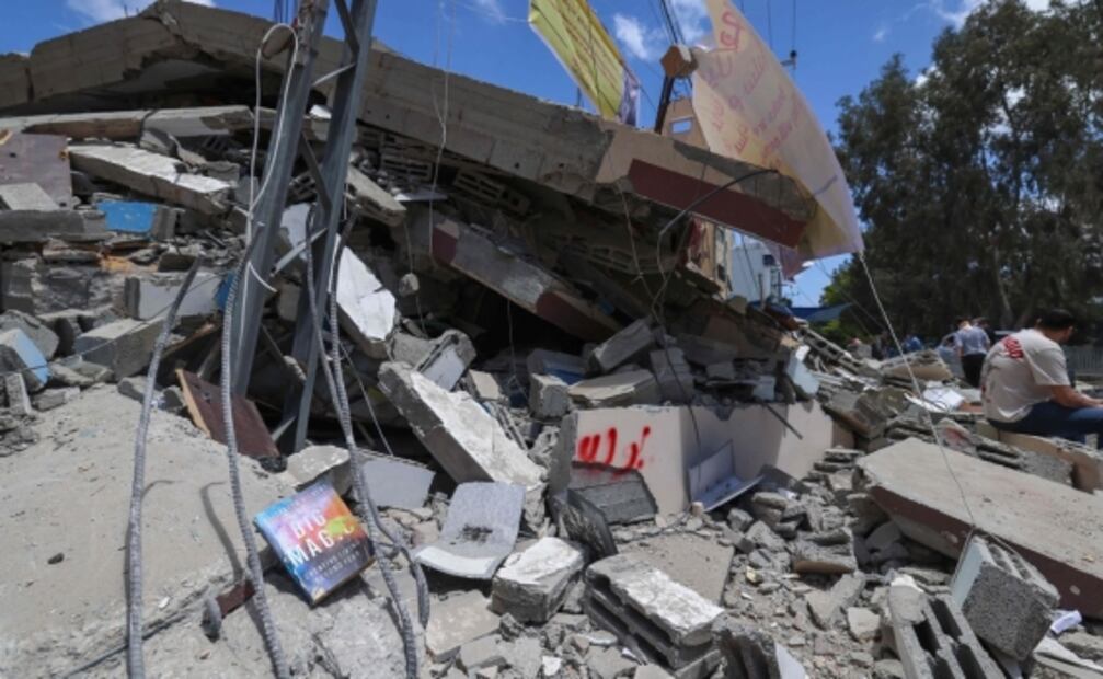 El templo de los libros, reducido a escombros en Gaza